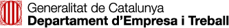 Logo generalitat, departament d'empresa i treball