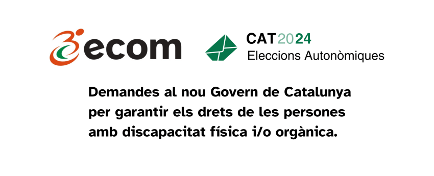 Imatge amb el logotip d'ECOM i el títol del document de propostes al futur Govern de la Generalitat