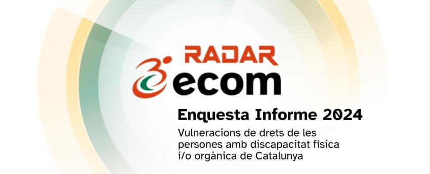 Banner amb el logotip del Radar ECOM i un text que diu Enquesta Informe 2025