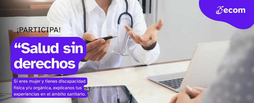 Banner promocional del proyecto "Salud sin derechos"