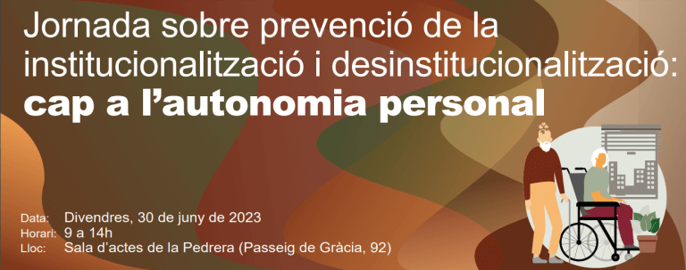 Imagen Jornada sobre prevención de la institucionalización y desinstitucionalización: hacia la autonomía personal 