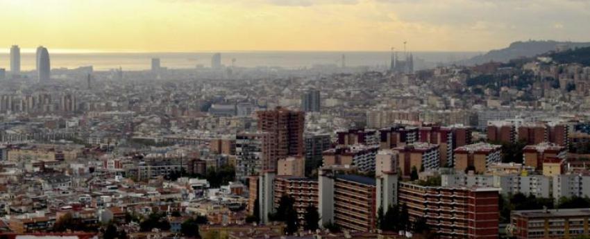 Imatge panoràmica de Barcelona