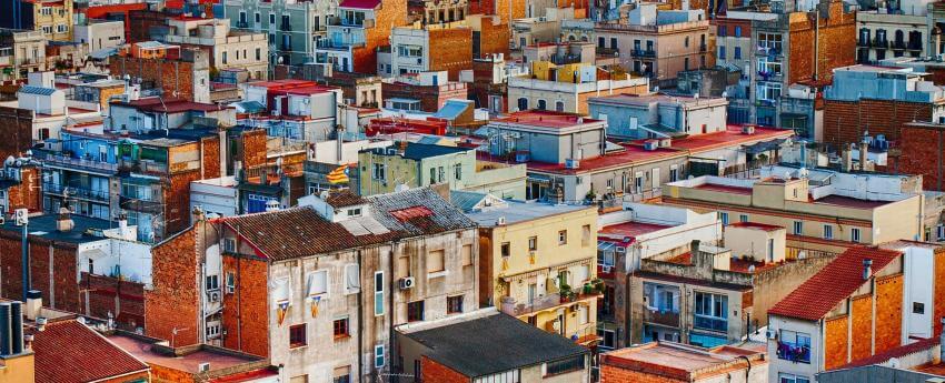 imagen de bloques de pisos en panorámica