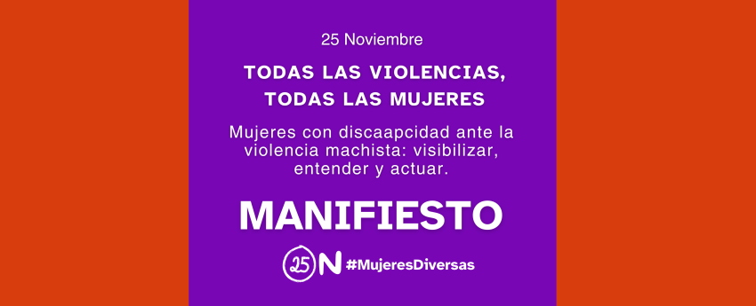 Flyer con el título del manifiesto