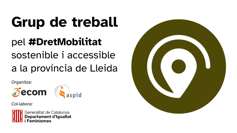  Grupo de trabajo por el Derecho a la Movilidad Sostenible y Accesible 2024. logo ecom logo aspid logo generalitat