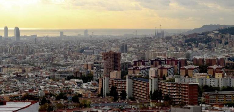 Imatge panoràmica de Barcelona